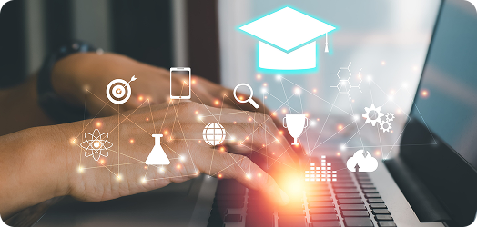 Private college dashboard with enrollment funnel and fee collection